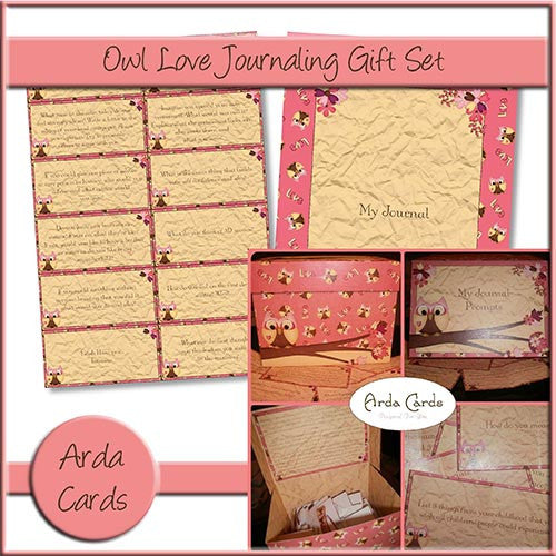 Owl Love Journaling Gift Set - The Printable Craft Shop
