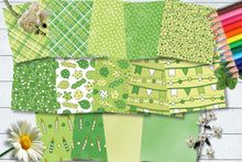 Load image into Gallery viewer, Party Time In Green CU Clipart &amp; Paper