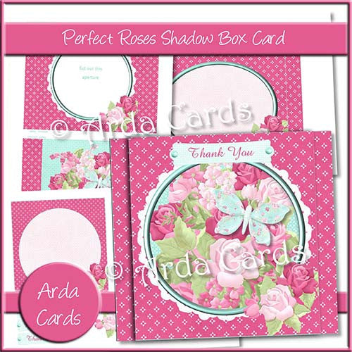 Perfect Roses Shadow Box Card - The Printable Craft Shop
