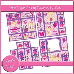 Pink Puppy Party Neverending Card