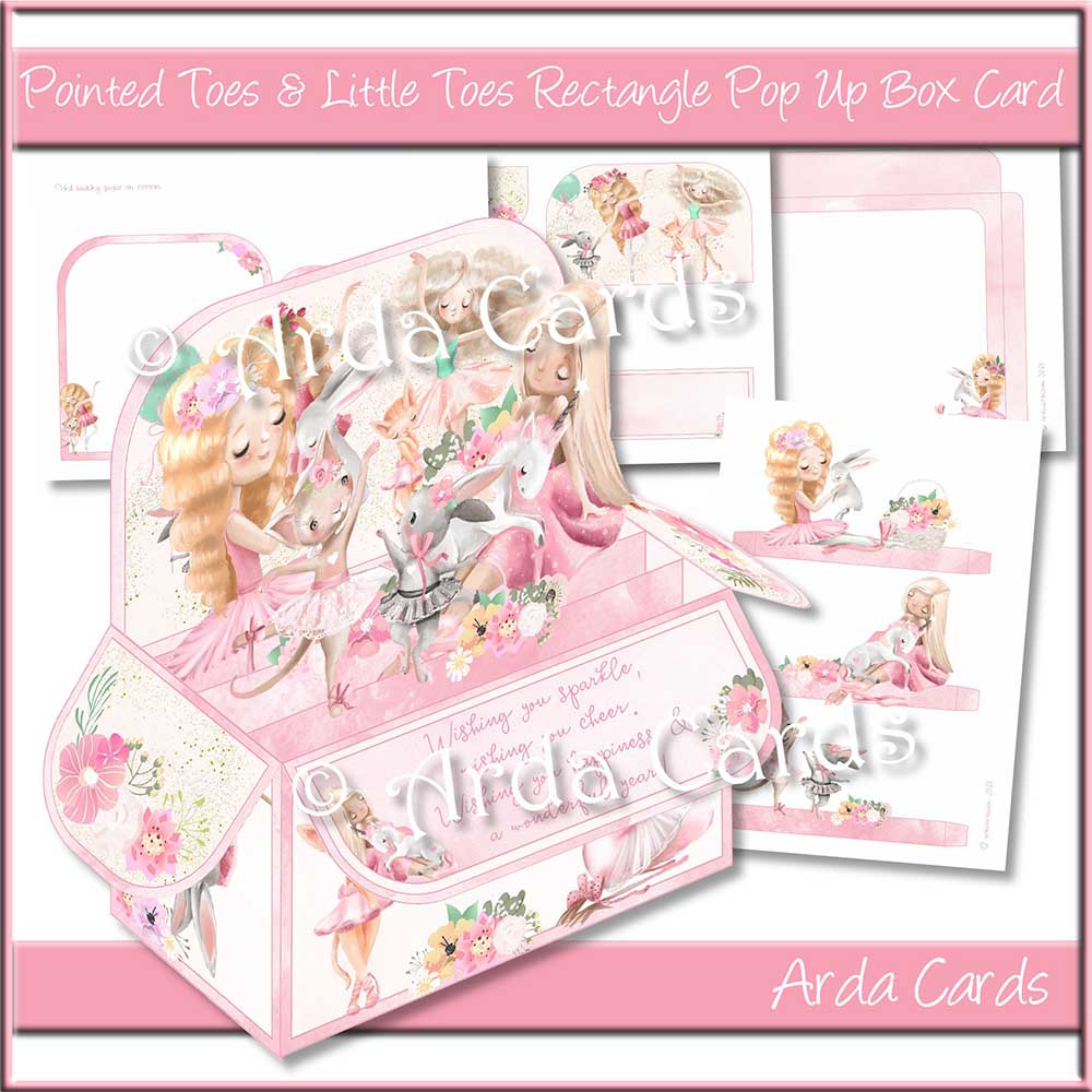 Pointed Toes & Little Nose Rectangle Pop Up Box Card