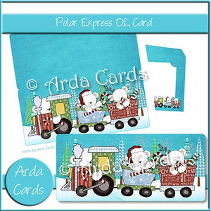 Polar Express DL Style Card - The Printable Craft Shop