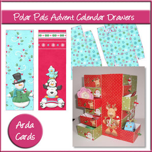 Polar Pals Advent Calendar Drawers - The Printable Craft Shop