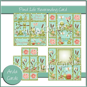 Pond Life Neverending Card - The Printable Craft Shop