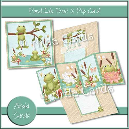 Pond Life Twist & Pop Card