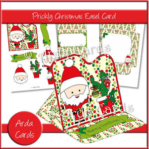 Prickly Christmas Easel Card