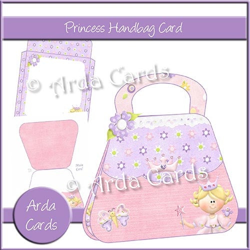 Princess Handbag Card - The Printable Craft Shop