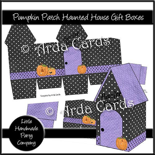 Pumpkin Patch Haunted House Gift Boxes - The Printable Craft Shop
