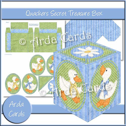 Quackers Secret Treasure Box - The Printable Craft Shop