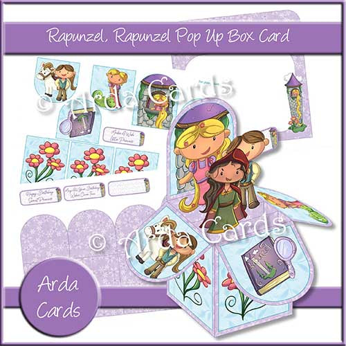 Rapunzel, Rapunzel Pop Up Box Card