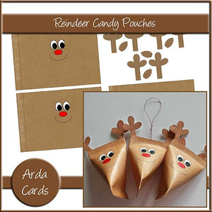 Reindeer Candy Pouches - The Printable Craft Shop