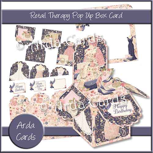 Retail Therapy Pop Up Box Card