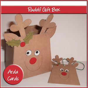 Rudolf Gift Box - The Printable Craft Shop