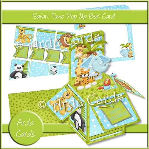 Safari Time Pop Up Box Card