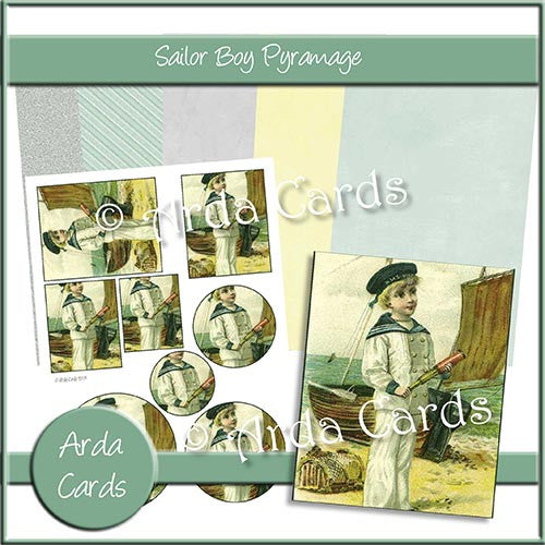 Sailor Boy Pyramage Set - The Printable Craft Shop