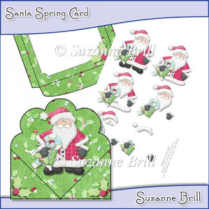 Santa Spring Card - The Printable Craft Shop