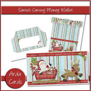 Santa's Coming Money Wallet - The Printable Craft Shop