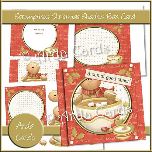 Scrumptious Christmas Shadow Box Card - The Printable Craft Shop