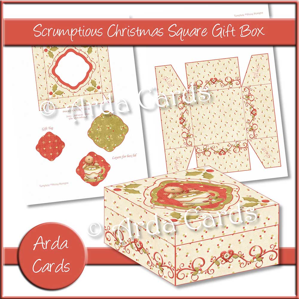 Scrumptious Christmas Square Gift Box