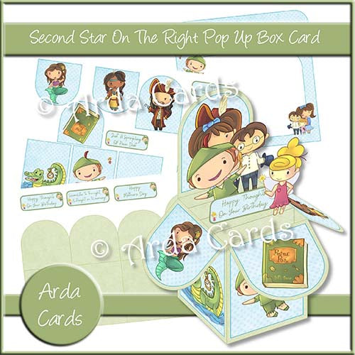 Second Star To The Right Pop Up Box Card