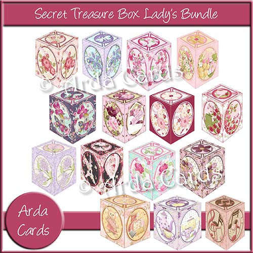 Secret Treasure Box Lady's Bundle - The Printable Craft Shop