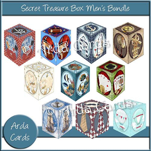 Secret Treasure Box Men's Bundle - The Printable Craft Shop