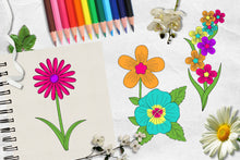 Load image into Gallery viewer, Sherbet Dip Spring Flowers CU Clipart