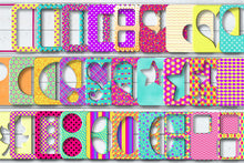 Load image into Gallery viewer, Sherbet Dip Square Frames CU Clipart Set 1