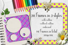 Load image into Gallery viewer, Sherbet Dip Square Frames CU Clipart Set 1