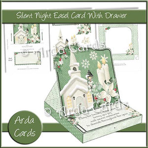 Silent Night Easel Card With Drawer