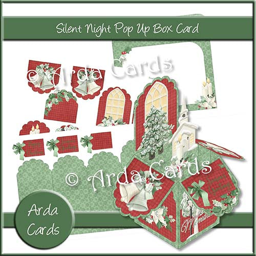 Silent Night Pop Up Box Card