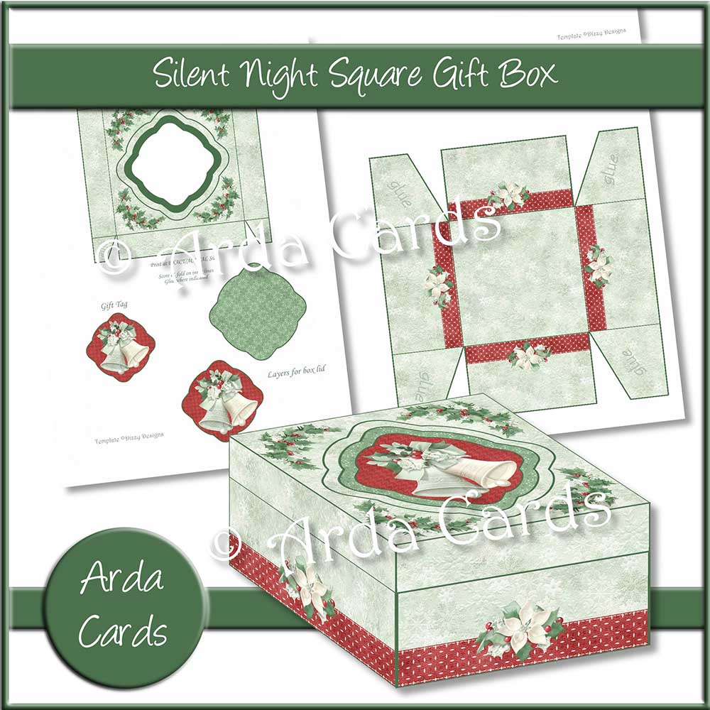 Silent Night Square Gift Box