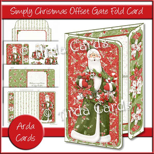 Simply Christmas Offset Gate Fold Card
