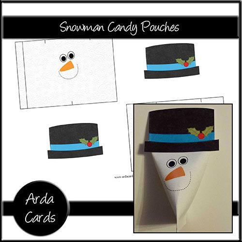 Snowman Candy Pouches - The Printable Craft Shop