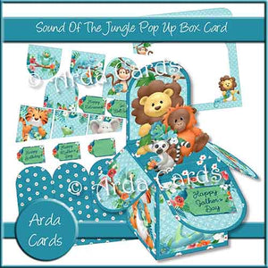Sound Of The Jungle Pop Up Box Card
