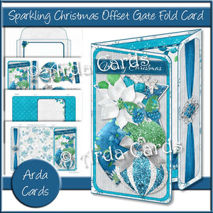Sparkling Christmas Offset Gate Fold Card