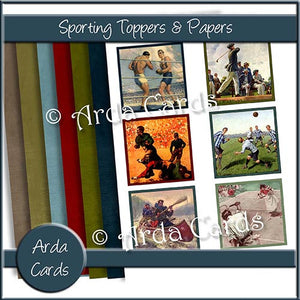 Sporting Toppers & Papers - The Printable Craft Shop