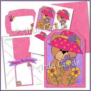 Spring Bear Printable Pop Out Banner Card - The Printable Craft Shop