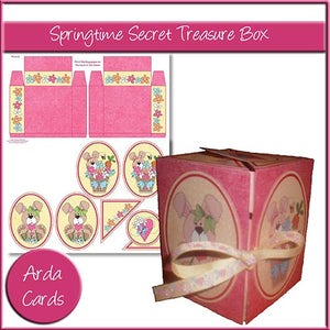 Springtime Secret Treasure Box - The Printable Craft Shop