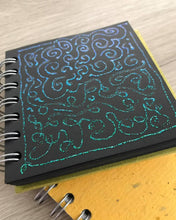Load image into Gallery viewer, Turquoise 4x4 Sketchbook - WHITE Pages - 150gsm Cartridge Paper