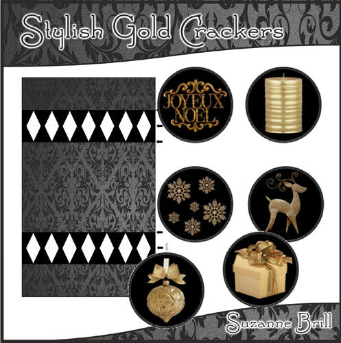 Stylish Gold Crackers - The Printable Craft Shop