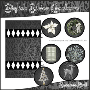 Stylish Silver Crackers - The Printable Craft Shop