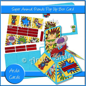 Super Animal Friends Pop Up Box Card