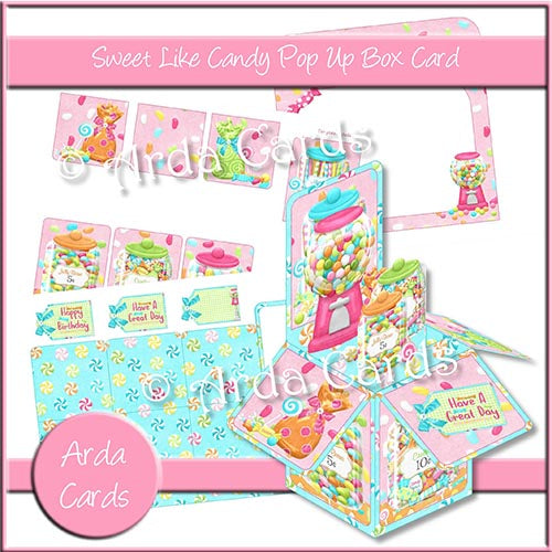 Sweet Like Candy Pop Up Box Card