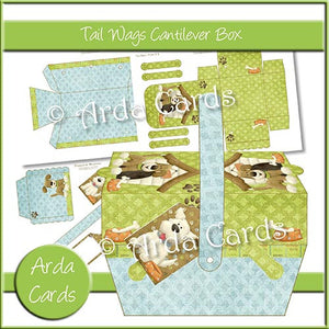 Tail Wags Cantilever Box - The Printable Craft Shop