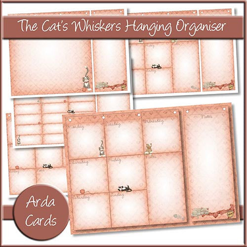 The Cat's Whiskers Hanging Organiser - The Printable Craft Shop