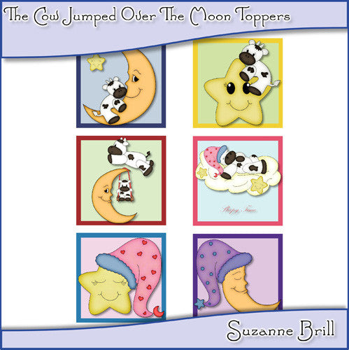 The Cow Jumped Over The Moon Toppers - The Printable Craft Shop