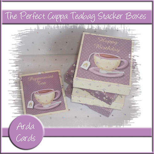 The Perfect Cuppa Teabag Stacker Boxes - The Printable Craft Shop