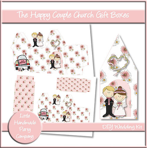 The Happy Couple Church Gift Boxes - The Printable Craft Shop