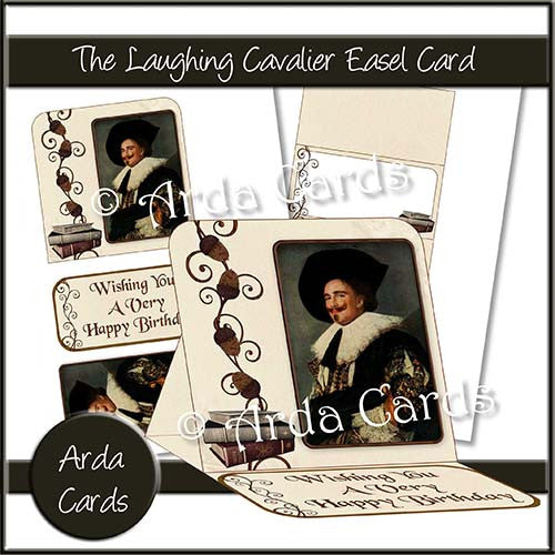 The Laughing Cavalier Easel Card - The Printable Craft Shop